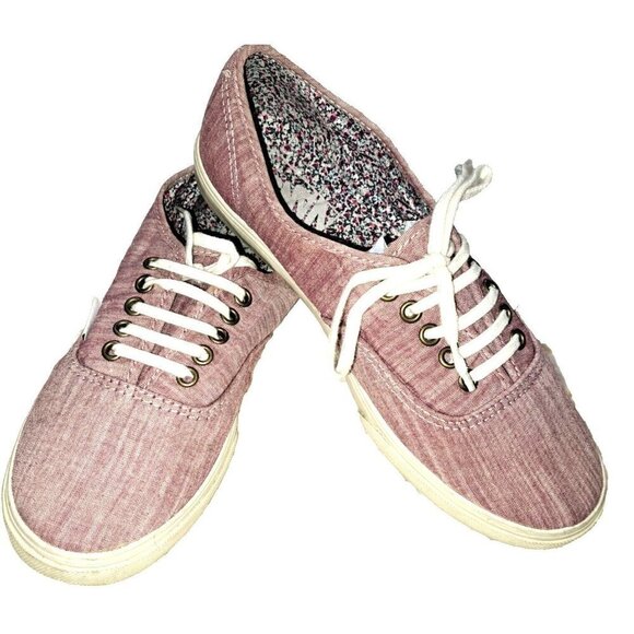 Vans Women's 5.5 Lace Up Low Top Round Toe Purple Sneakers New Without Tags - Picture 2 of 11